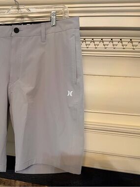 Hurley Pale Gray Athletic Shorts